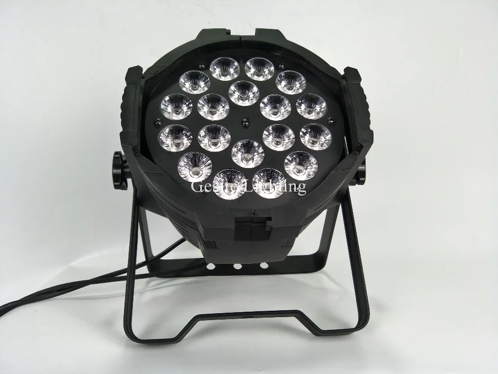 2 шт./лот 18 шт. * 18 Вт 6in1 Quad Цвет RGBW/RGBA/rgbwauv LED PAR можно с Powercon DMX в