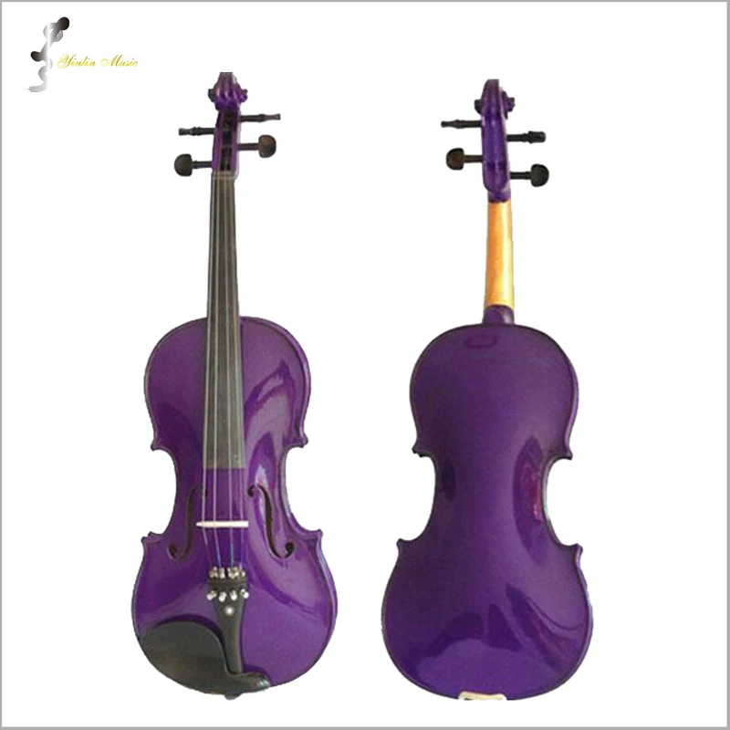 Purple Violin 1/4 3/4 4/4 1/2 1/8 Size Available Violin in Full Set