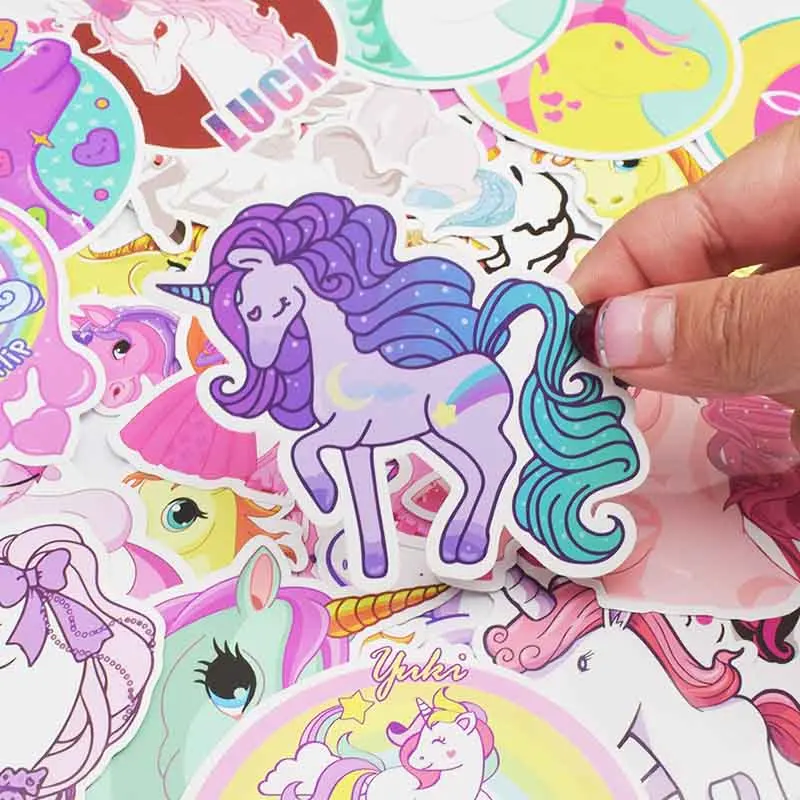

30Pcs Unicorn Series Sticker Cute Anime Dream Childrens Cartoon Stickers for DIY Travel case Laptop Bicycle Fridge