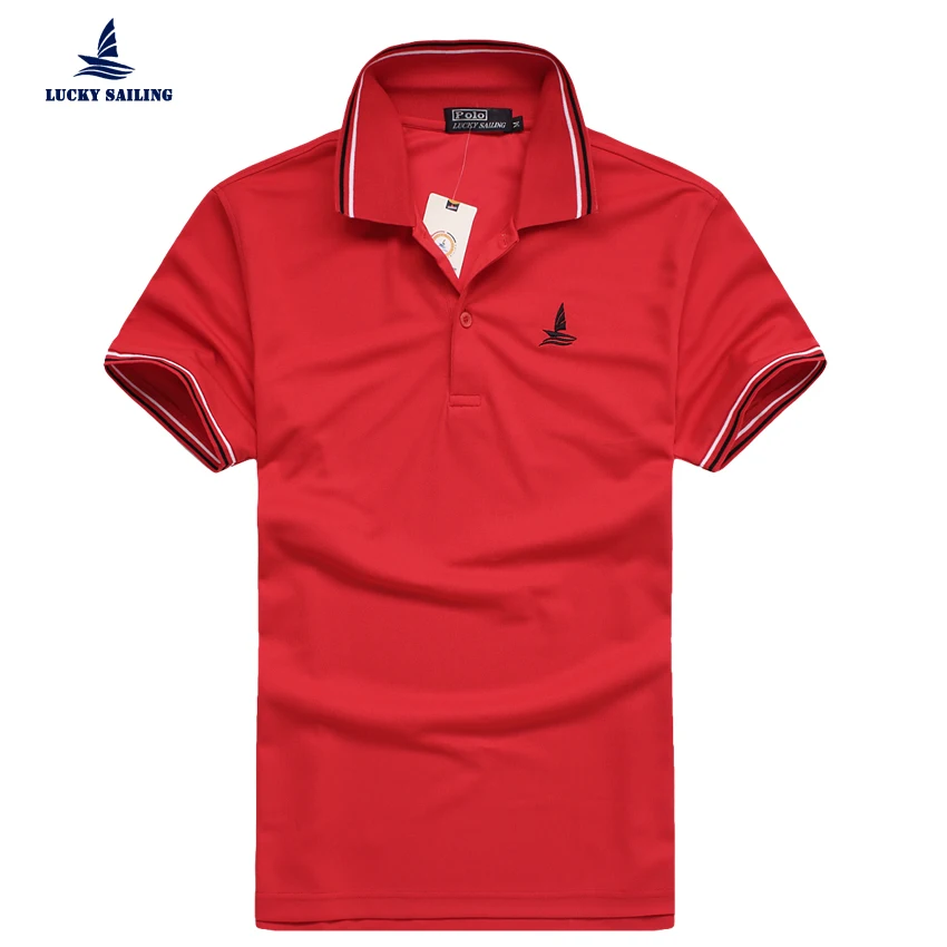 LUCKY SAILING 2015 New Fashion Brand Men Collar camisa
