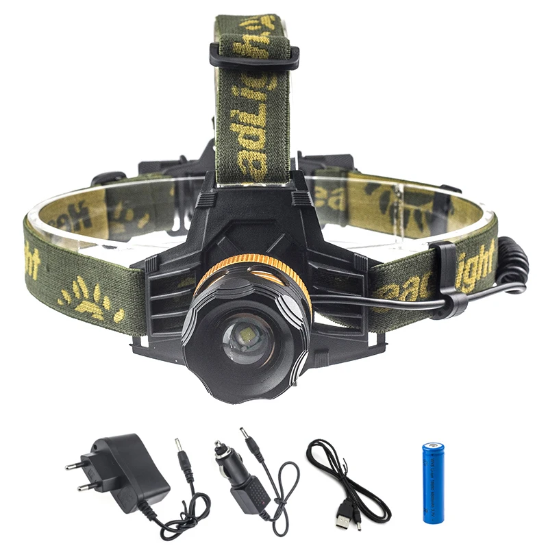 High quality tactical light torch waterproof helmet LED headlamp with
