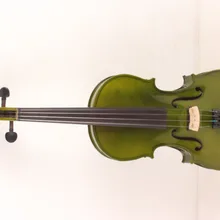 Одна 4 струнная 4/4 скрипка электрическая скрипка акустическая скрипка клен дерево Ель Большой Джек зеленый цвет