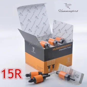 

20PCS HUMMINGBIRD Disposable Tattoo Grip Tube Round 15 Sterilized Tattoo Grip Tube 15RT Supply