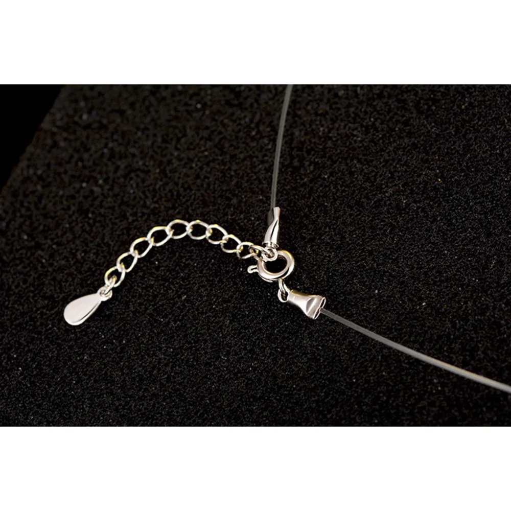 Fashion-Zircon-Pendant-Necklace-Invisible-Fishing-Line-Necklace-for-Women-Jewelry-Decoration