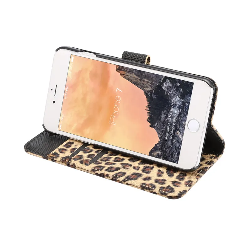 leather phone cases Filp Leather Case For iPhone 11 Pro Max Leopard Wallet Credit Card Slots Case for iPhone X XS Max 8 Plus 7 6s Plus 5 5S SE Case otterbox commuter