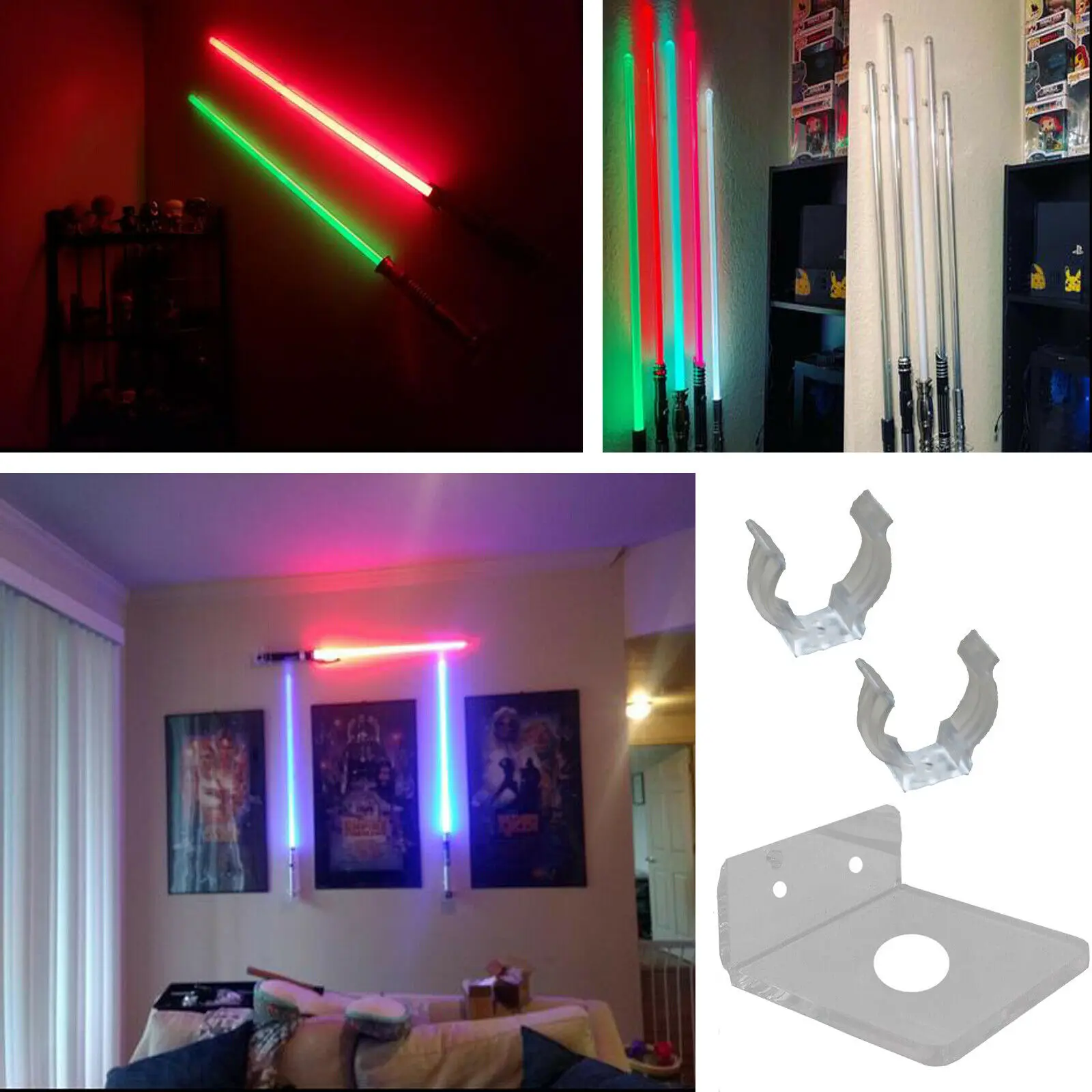 lightsaber wall hooks