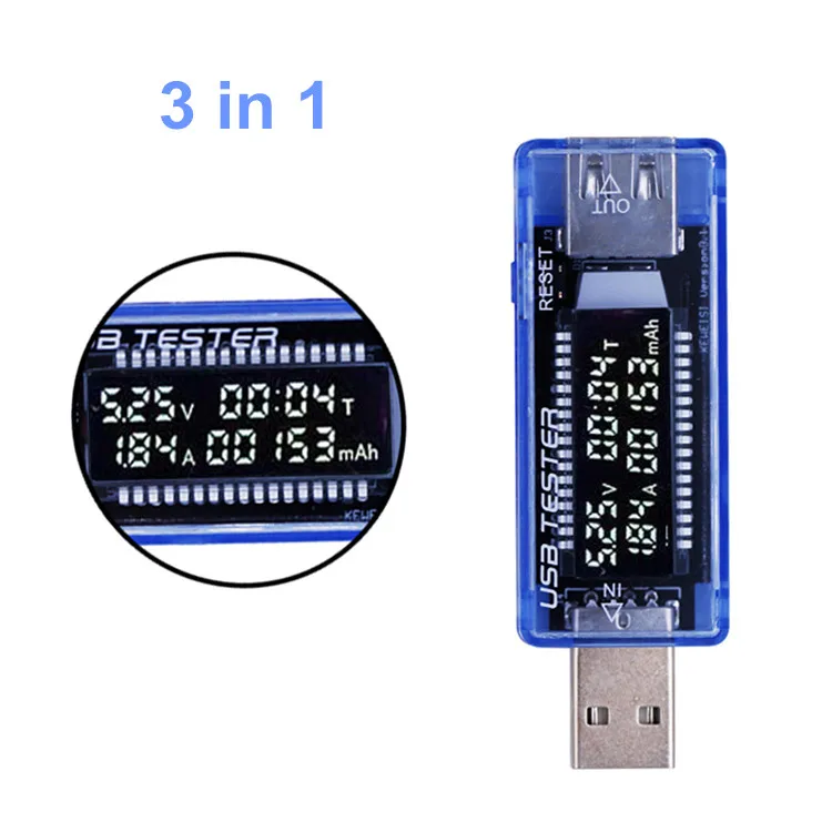USB Детектор 10 в 1 вольтметр амперметр тестер напряжения и тока мощности
