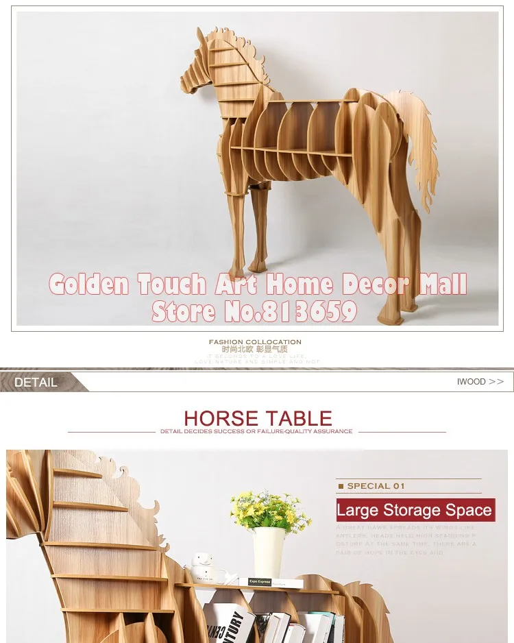 1 компл. 9 мм МДФ деревянный DIY лошадь консоль стол для дома тематические ресторан и отель украшения художественная мебель TM013M
