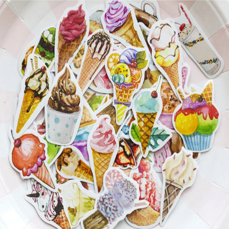20 упаковок/лот прекрасный сладкий мороженое форма Декоративные Клей Клейкая Бумажная Закладка sticky label подарки для детей оптовая продажа