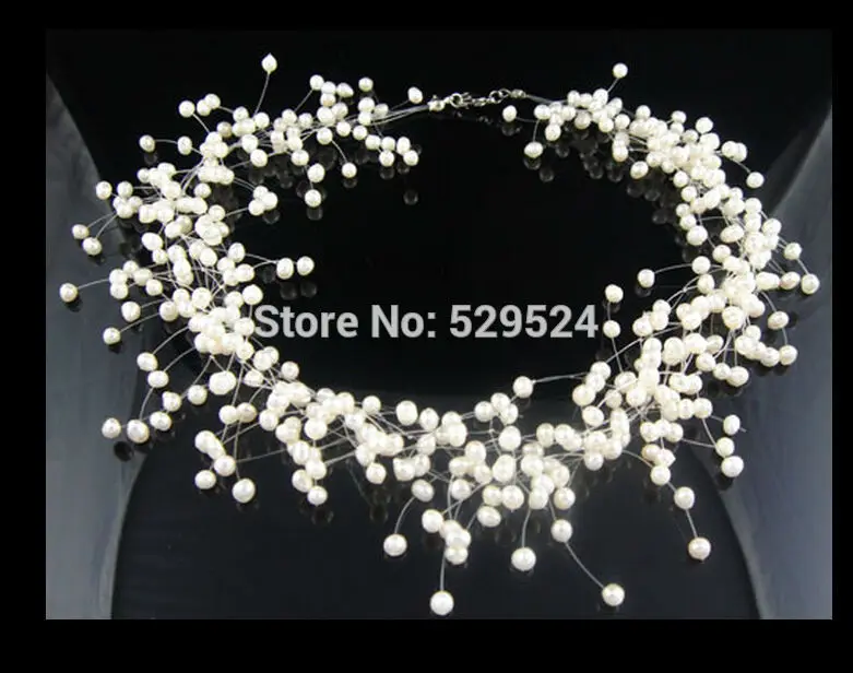 [Yinfeng] Luxurious style exaggerated necklace natural pearl necklace multi-layer star Pearl Necklace