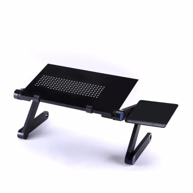 Регулируемый вентилируемый стол для ноутбука портативный столик для ноутбука 18Feb09 Прямая поставка F - Цвет: Черный
