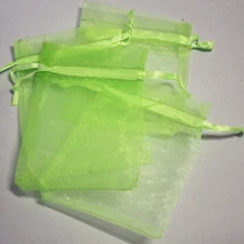 100 шт/партия фрукты зеленый цвет органзы сумки 30x40 см Свадьба любимый подарок сумка Ювелирные изделия сумки