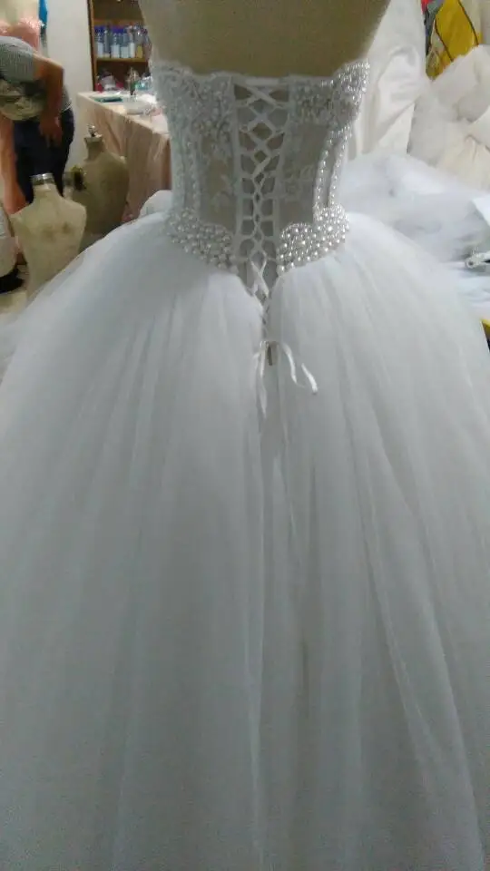Luxurious-Bling-Strapless-Wedding-dresses-Corset-Bodice-Sheer-Bridal-Ball-Crystal-Pearl-Beads-Rhinestones-Tulle-Wedding (5)