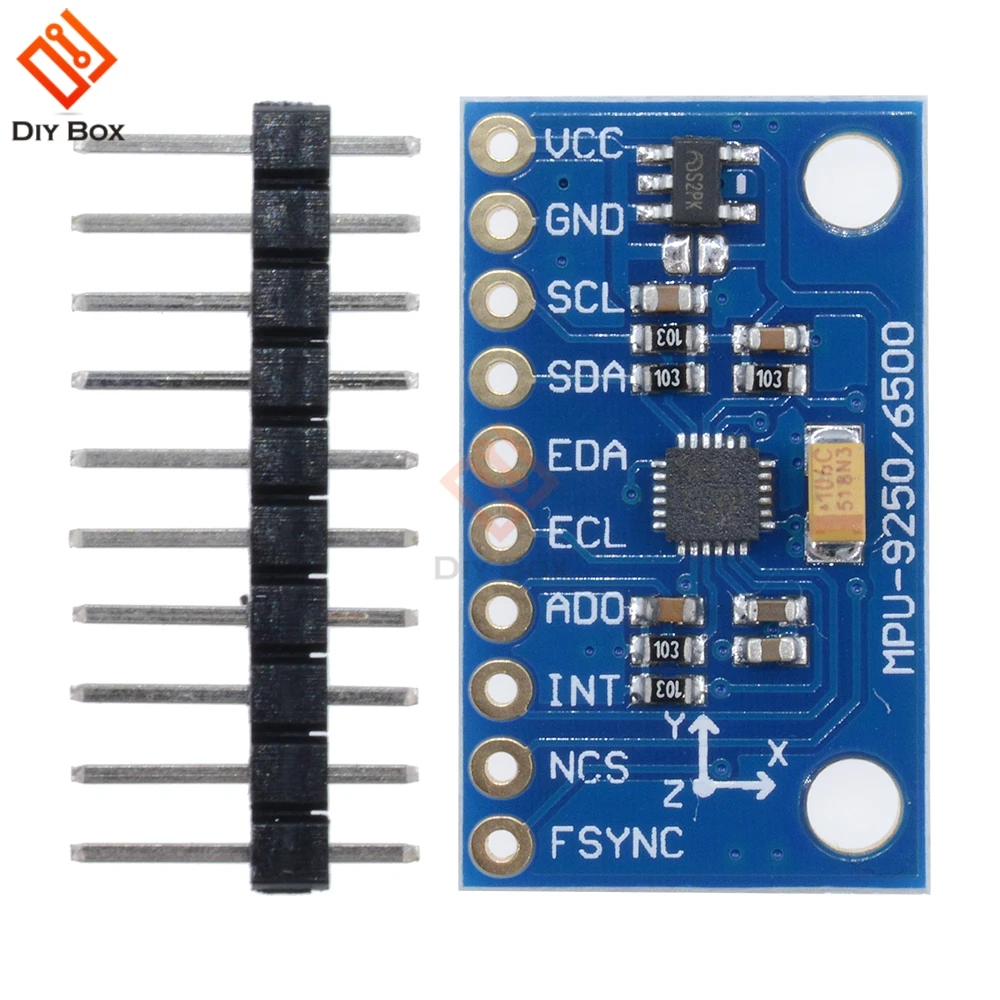 SPI/IIC GY-9250 MPU 9250 MPU-9250 9-позиция оси + гироскоп + ускоритель + магнитометр сенсор модуль MPU9250