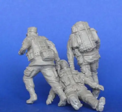 1/35 масштаб resin смола фигура современный спасательный Травмированный солдат