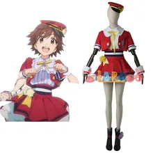 2019 Hot Sale Cosplay Costume THE IDOLM@STER new generations girls Mio TOP+Skirt lovely full sets the idolm ster cinderella girls starlight stage cgss cosplay blue adult costume all size custom made full set girl costume