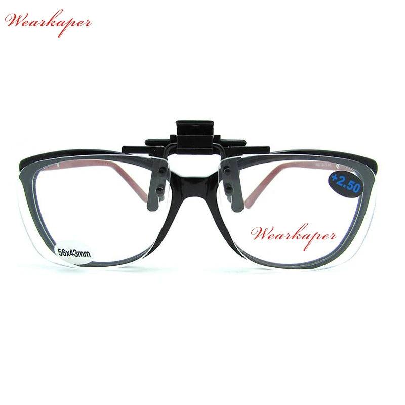 WEARKAPER, портативные мужские и женские очки для чтения на клипсах, очки для дальнозоркости, гибкие очки для чтения без оправы, мужские диоптрийные очки