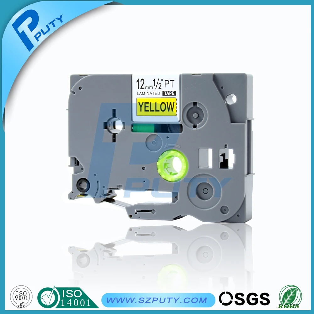 

PUTY TZ631 TZ 631 TZe631 TZe 631 Laminated Adhesive tz-631 tze-631 Labels Tape P Touch black on yellow Compatible For Brother