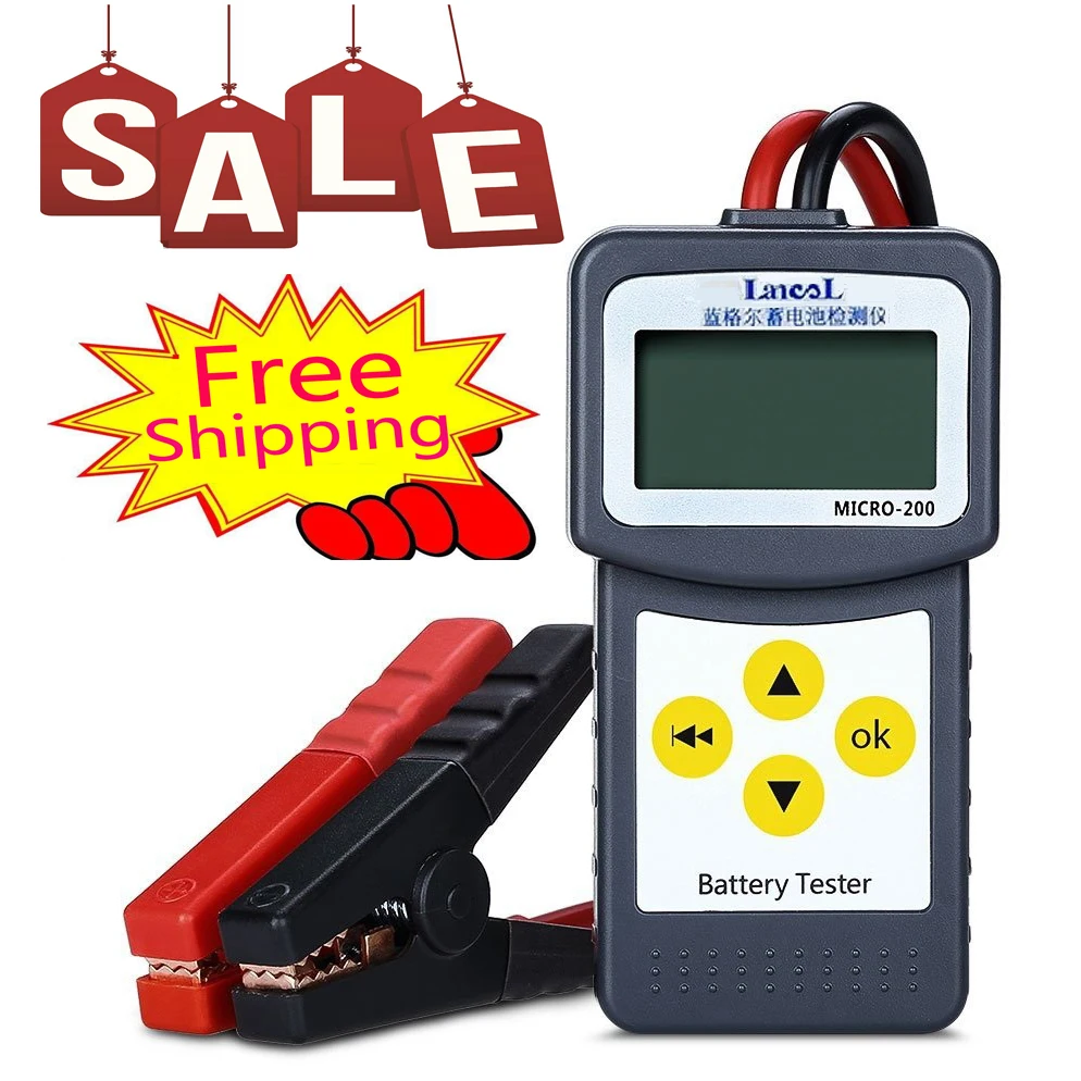 Original LANCOL Micro-200 12V Car Battery Tester Diagnostic Tool Digital Battery Analyzer