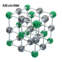 Высокое качество хлорида натрия (nacl) Кристалл Структура модель мяч Диаметр 23 мм химическая молекулярная экспериментальная модель