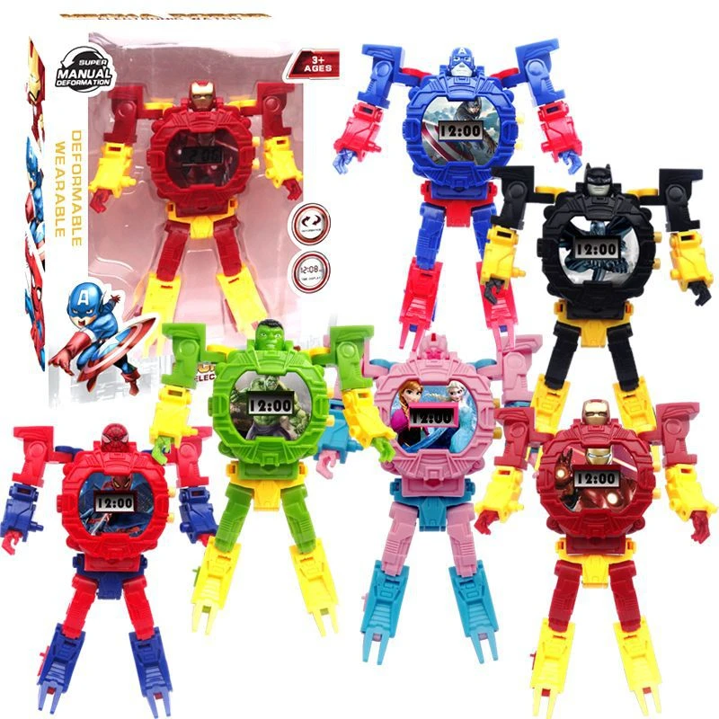 Marvel Avengers 3 Electric Kids Boy Watch Hulk Ironman spiderman Starwars Figure Model Toys Action Figures For Children Gifts (9)