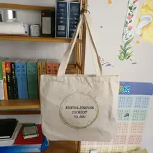 500 шт./лот на заказ органический хлопок холст хозяйственная сумка многоразовая продуктовая Эко сумка-мешок для одежды реклама