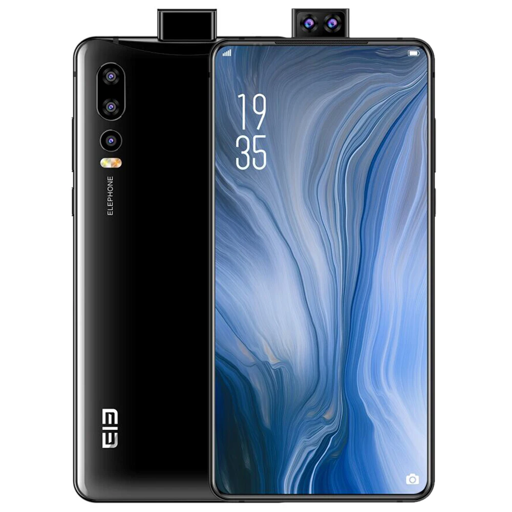 Смартфон ELEPHONE U2 4G 6 26 дюймов Android 9 0 ГБ ОЗУ 128 Гб ПЗУ 16 МП 5 Мп 2 всплывающие камеры