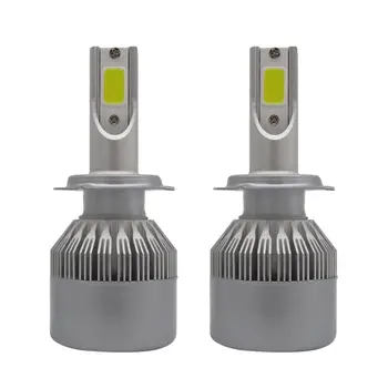 

2 x T2 H7 55W 9200LM COB LED Headlight Conversion Kit Bulbs White Light 6000K