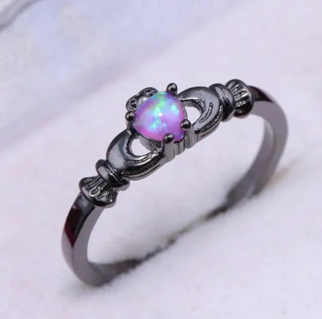 Corona Princesa Plata Anillo de Diamantes de Imitación Amor Corazón para Mujer Chicas Reina Tiara Regalo!