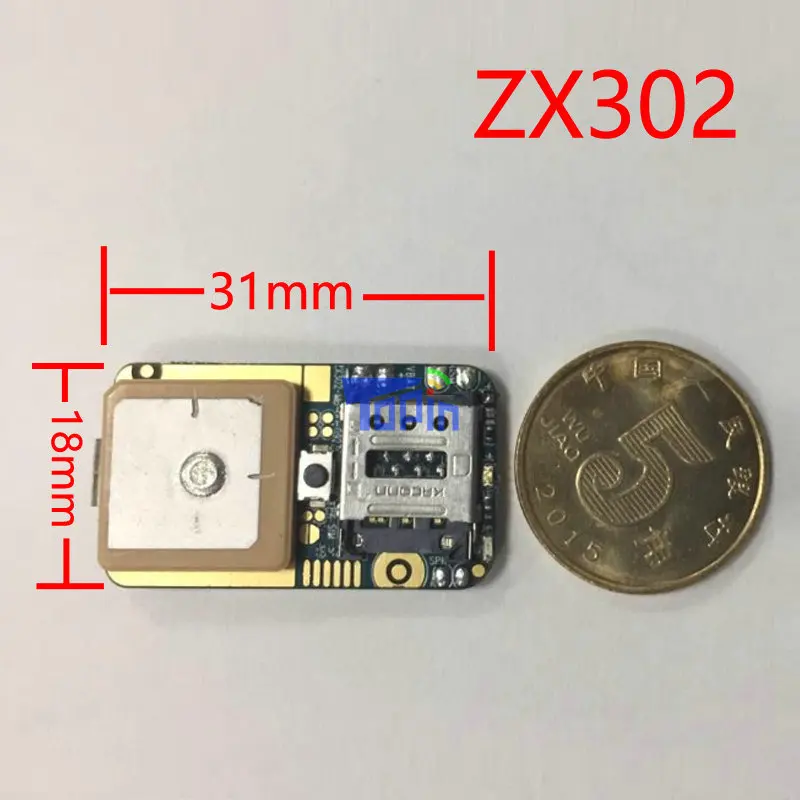 ZX302 Ultra Mini GSM GPS Tracker Locator Real Time Tracking Position Geo-Fence for Children Pets Car Vehicle DIY Modify PCBA Hot