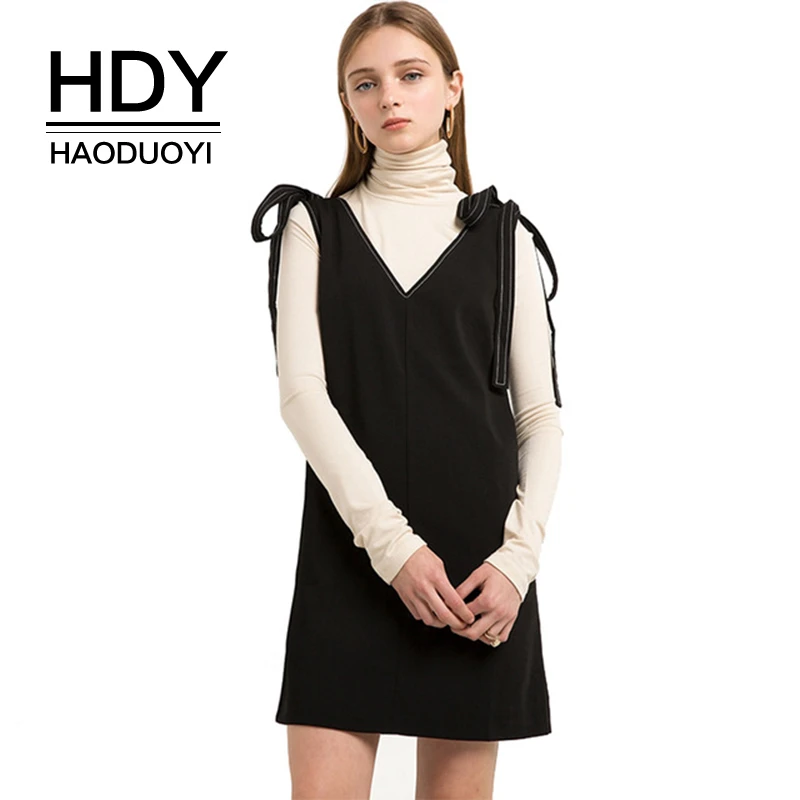 black tie mini dress