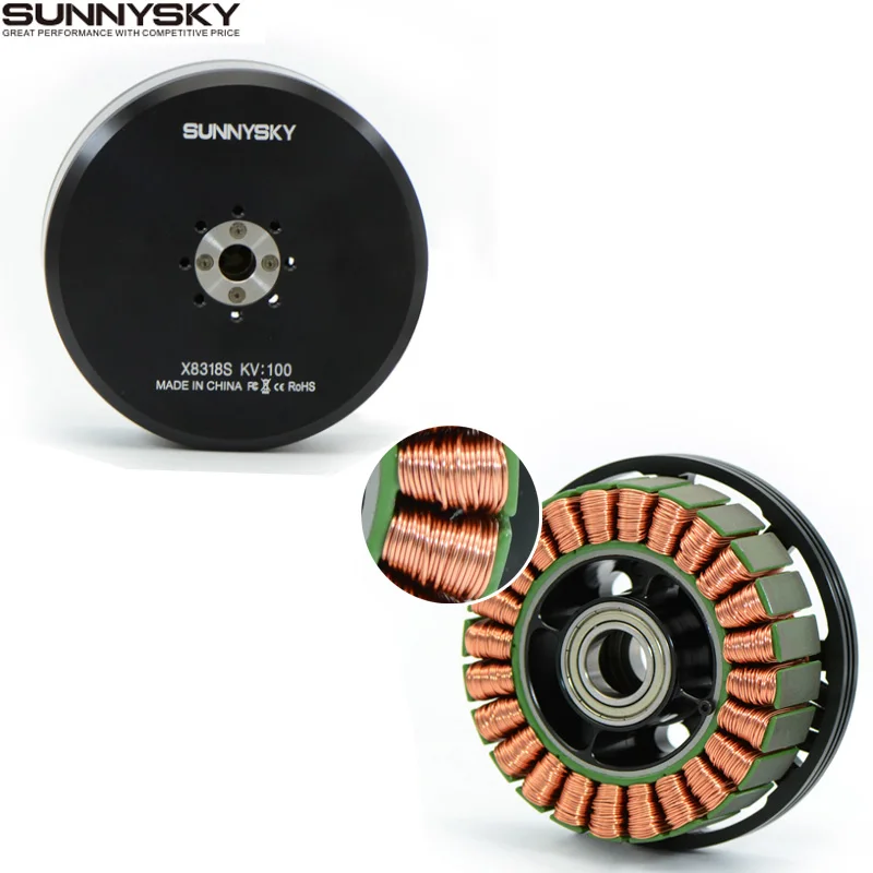 Sunnysky X8318S 100KV 120KV бесщеточный двигатель многороторный двигатель для машина для защиты растений Радиоуправляемый Дрон