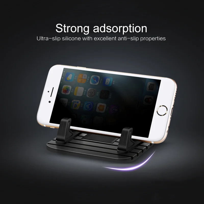 Car GPS Silicone Anti Slip Mat Desktop Bracket Mobile Phone Bracket Stand for IPhone Samsung Holder Auto Interior Accessories