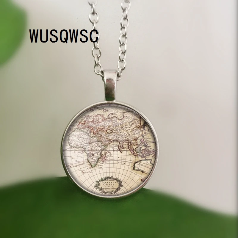 WUSQWSC новейшие стили стеклянный купол винтажное ожерелье с дизайном Глобус