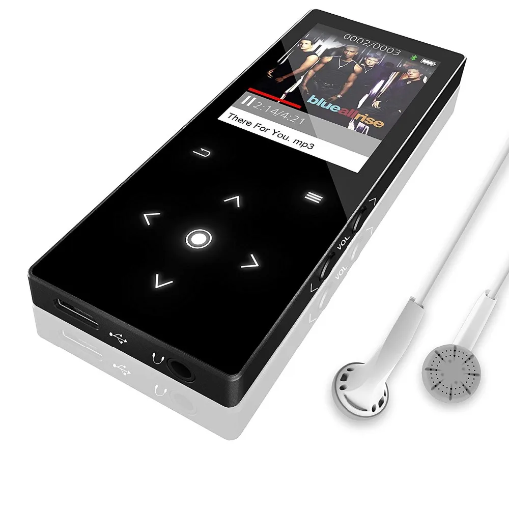 MP3-плеер 8 ГБ с Bluetooth 4 0 Hi-Fi аудио музыкальный плеер FM-радио/рекордером сенсорным
