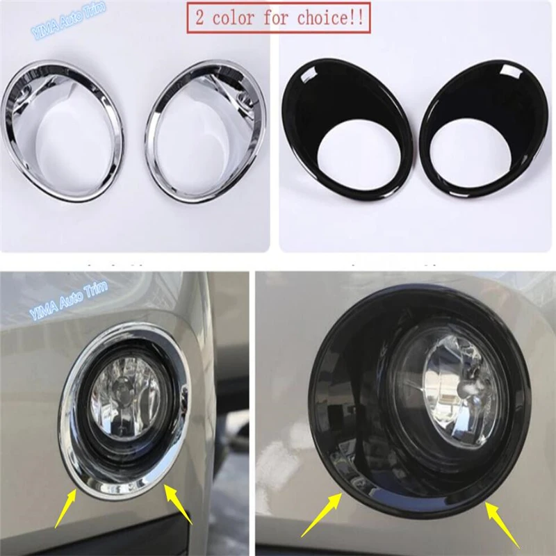 

Lapetus Car Styling Front Bumper Fog Lights Lamp Frame Ring Cover Trim Fit For BMW X1 F48 2016 2017 2018 2019 ABS Chrome / Black