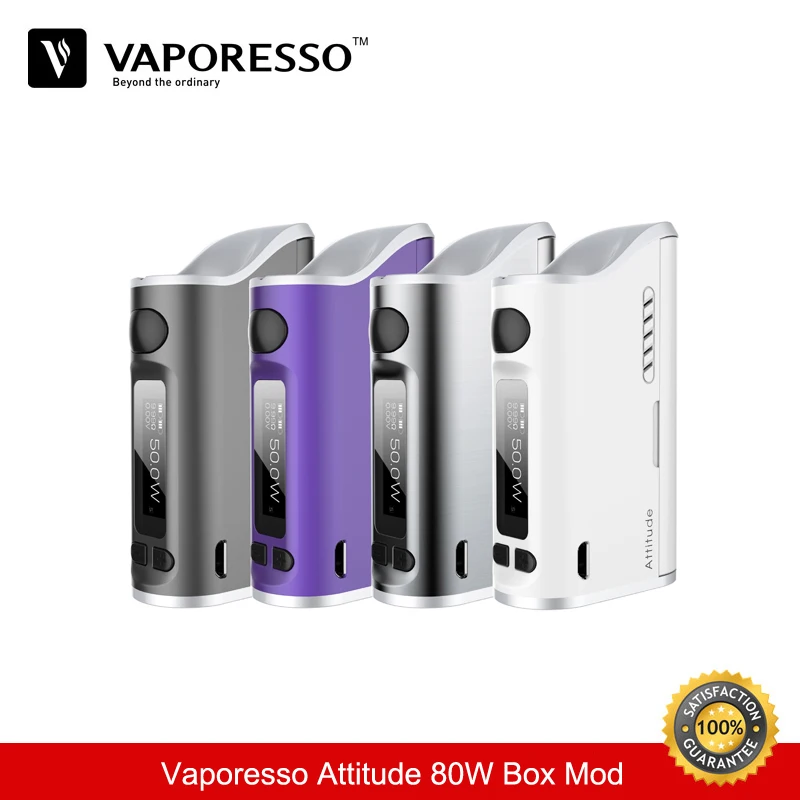 

Cigarette Electronique Vaporesso Attitude 80W Box Mod Electronic Cigarette TC Mod 18650 Vape Mod Vaporizer Elektronik Sigara Mod