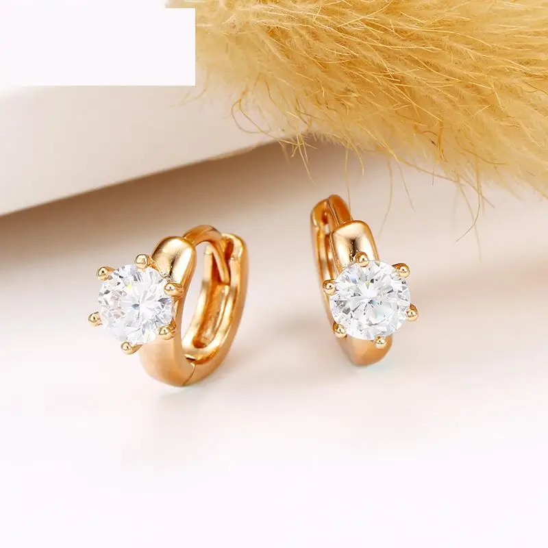 

2018 New arrive Titanium steel fashion arrive gold color earring for woman jewelry gift CN18
