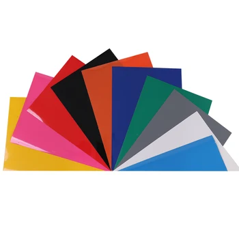 

SUNICE PU Heat Transfer Vinyl Film Iron on T-shirts Garments DIY Decorative PU Film Sticker A4 Sheet 21cm x 29.7cm