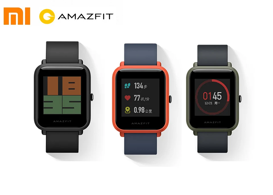 

Xiaomi Amazfit Smart Watch Youth Edition Bip BIT PACE Lite Bluetooth 4.0 GPS Heart Rate Monitor 45 Days Standby IP68 drop ship