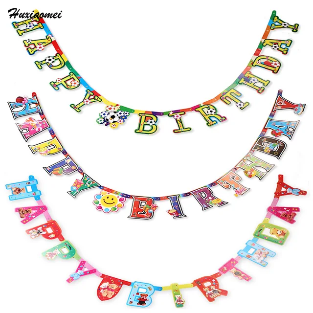 huxiaomei different patterns of happy birthday letters funny happy happy birthday banner letters