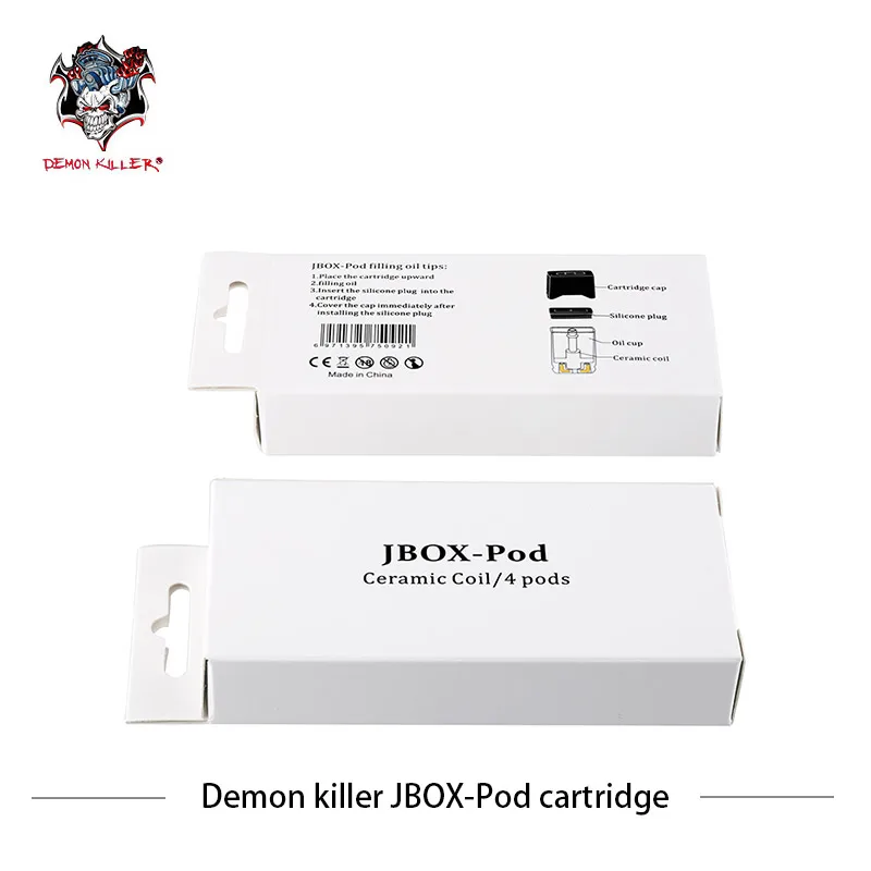4 шт./лот LTQ Demon Killer Jbox сменный картридж керамическая катушка пустой Pod для Mod JuulPod