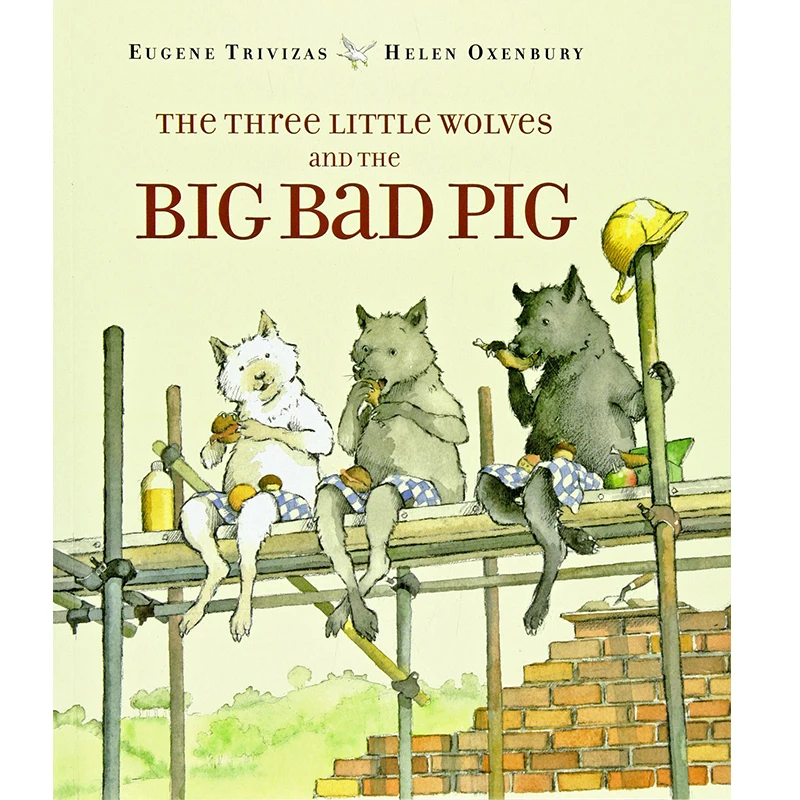 

The Three Little Wolves and the Big Bad Pig Educational English Picture Book Learning Card Story Book For Baby Kid Children Gift