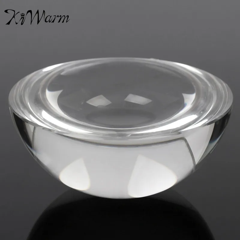 

KiWarm Hot Sale 100mm Large Magnifying Glass Paperweight Magnifiers Half Sphere Crystal Ball Ornament Home Decor Crafts Gifts
