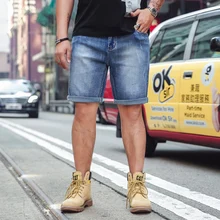 Новое поступление джинсовые шорты мужские джинсы брендовая одежда ретро ностальгия джинсовые Бермуды шорты для мужчин синие джинсы Большие размеры S-XXXXXXL