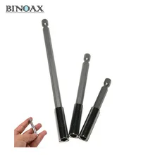 Binoax 3 шт. Quick Release Магнитная отвертка бит расширения держатель 60/100/150 мм 1/" шестигранный хвостовик отвертки сверла# ND00399