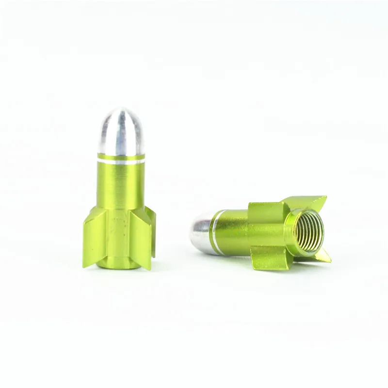 FOURIERS VL-PE006BIKE и США и колпачок на клапан PRESTA сплав 6061-T6 велосипедный клапан крышка - Цвет: Light Green