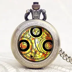 Лидер продаж Doctor Who тема стекло купол корпус дизайн карманные часы с цепочки и ожерелья цепи
