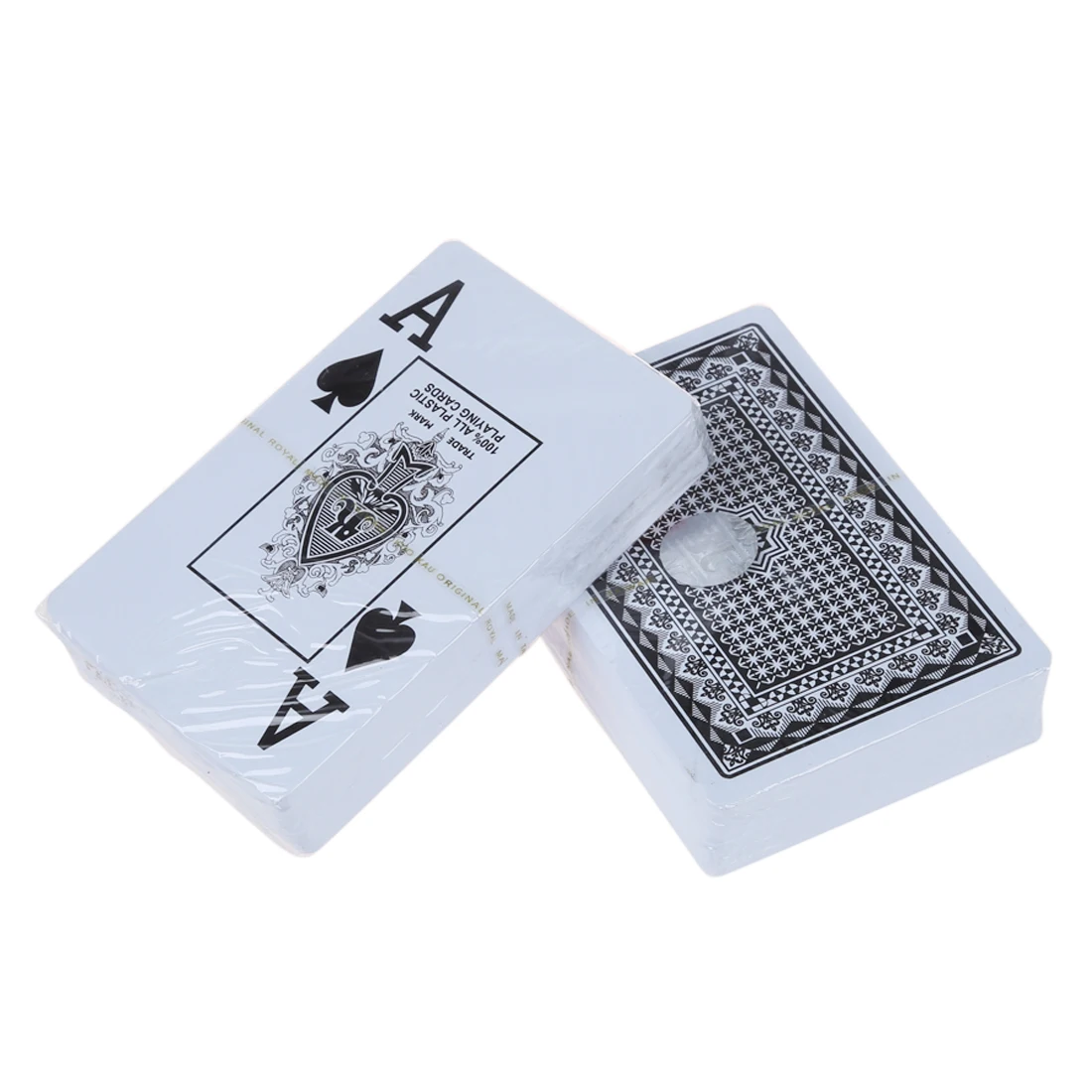 Beste 2 DECK 100% PLASTIC POKER SIZE SPEELKAARTEN