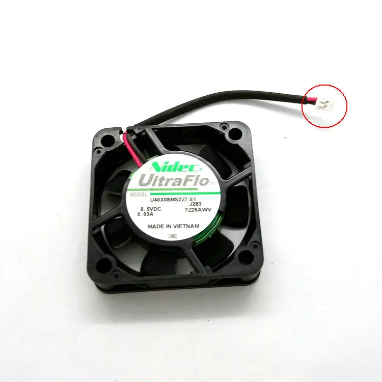 Шасси-вентилятор Nidec U40X08MS2Z7-51 4 см 4 PCT 40x40x10 мм 8,5 V 0.03A немой вентилятор охлаждения - Цвет лезвия: small connector
